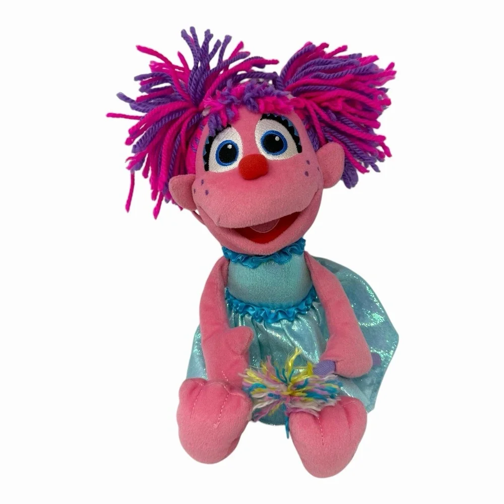 Gund Sesame Street Abby Cadabby Pink Fairy Plush Stuffed Doll 13" With Wand - Picture 2 of 10